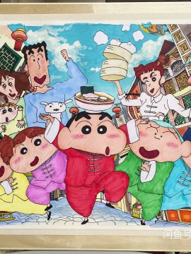 YANGYANG's Crayon Shin-chan 2018 MOVIE Hand drawing with marker